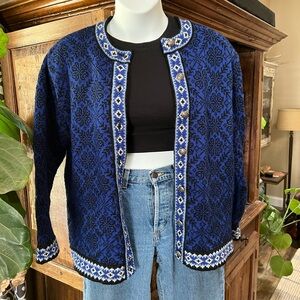 L.L. Bean 100% Merino Wool Women’s Vintage Button Cardigan Stunning Size Large